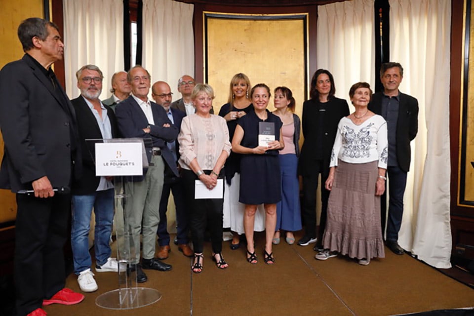 Awarding of the Marcel Pagnol Prize to Colombe Schneck for 'Les guerres de mon père' (Stock).