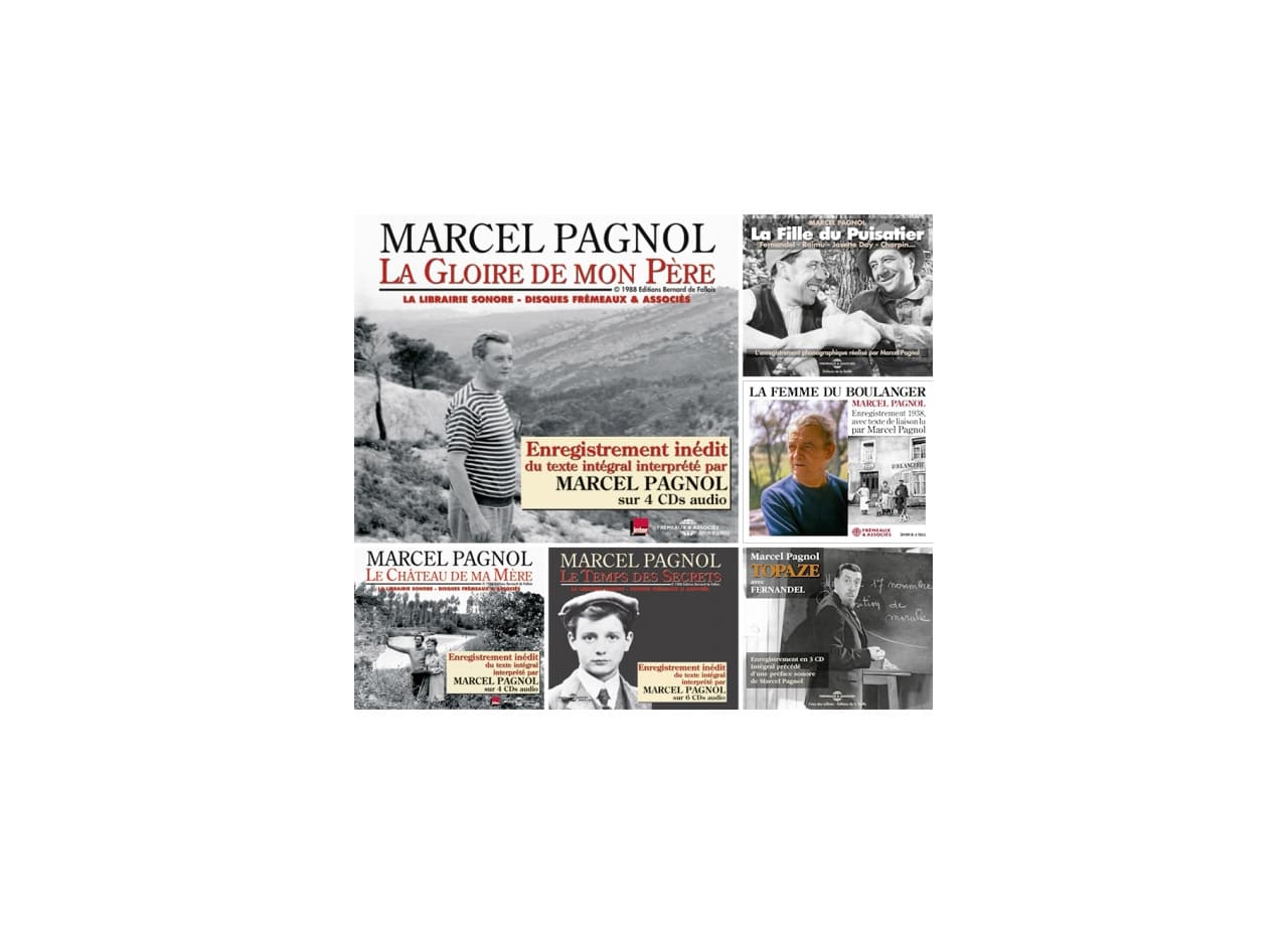 33 CD d'enregistrements audio : toute l'œuvre de Marcel Pagnol.