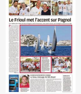 "Les voiles de Marcel Pagnol" régate familiale et festive organisée au Frioul.