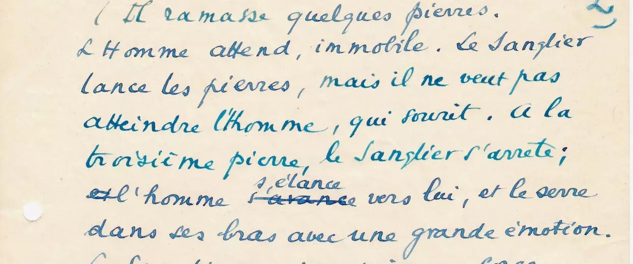 Extract from the screenplay of the movie "Le premier amour" written by Marcel Pagnol.