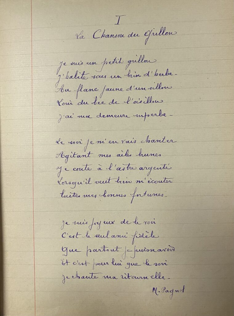 Poèmes écrits en 1909