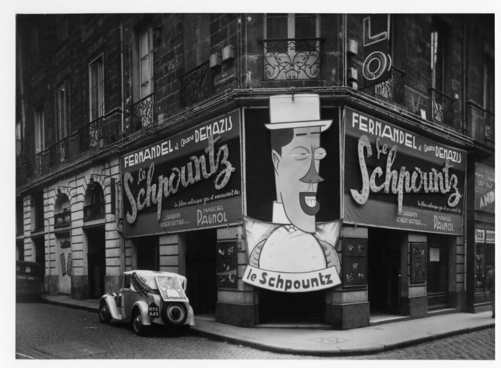Sortie du film le Schpountz avec Fernandel en 1938.