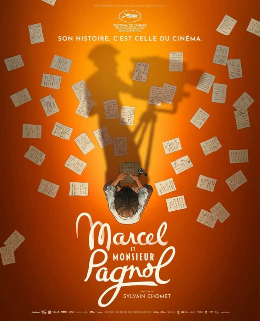 Affiche du film "Marcel et monsieur Pagnol" de Sylvain Chomet.