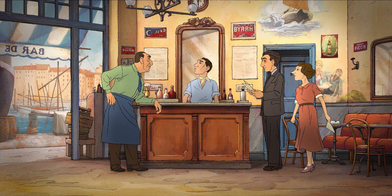 Hommage de Sylvain Chomet à Raimu, Fresnay et Demazis.