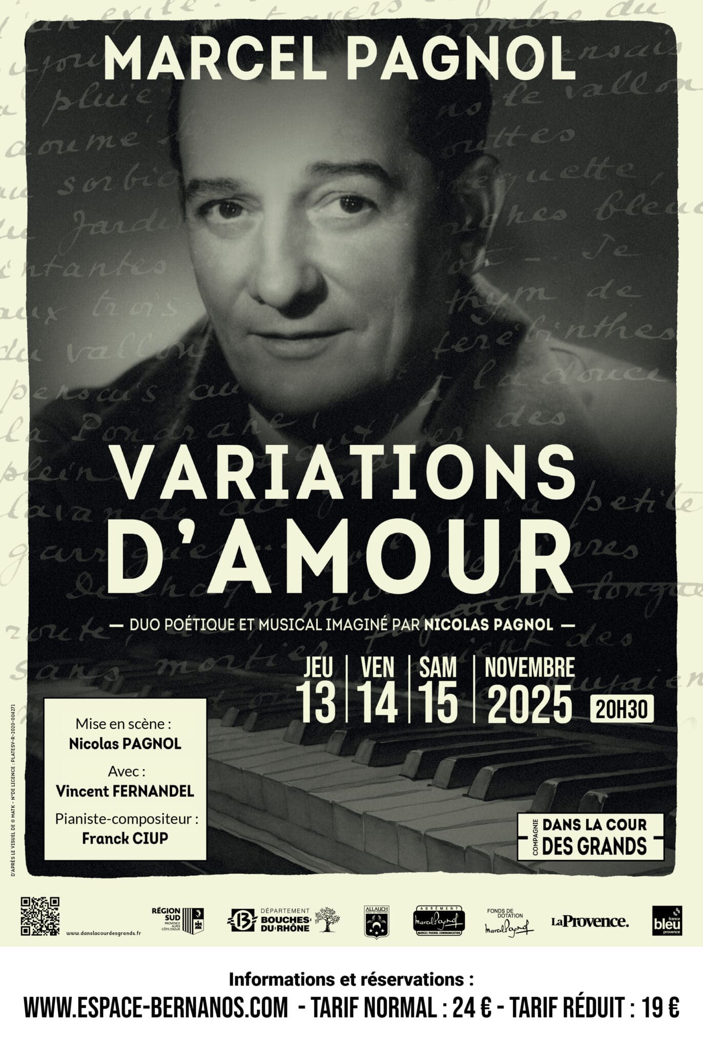 Vincent Fernandel et Franck Ciup interprètent Variations d’Amour, mise en scène de Nicolas Pagnol. Espace Bernanos - Paris