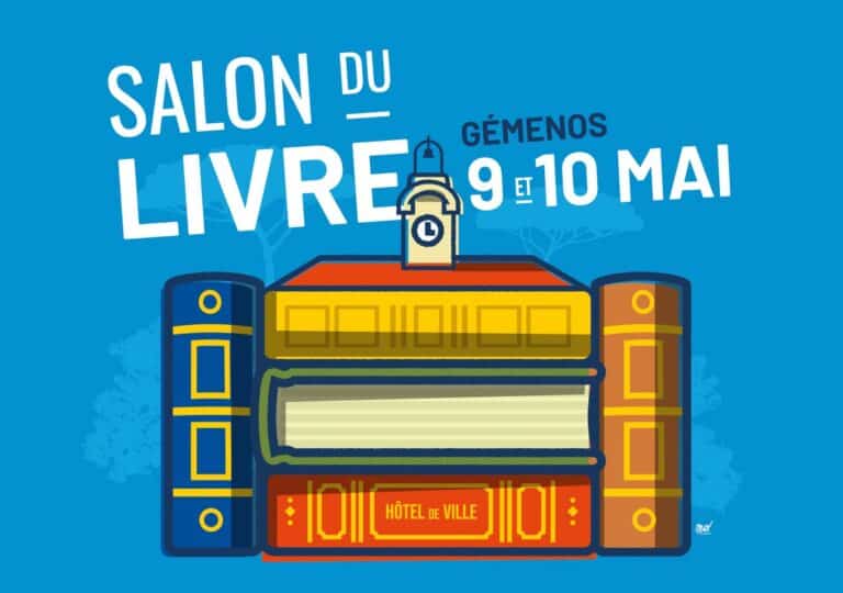Affiche du Salon du livre de Gémenos 2026, hommage à Marcel Pagnol avec Nicolas Pagnol invité.